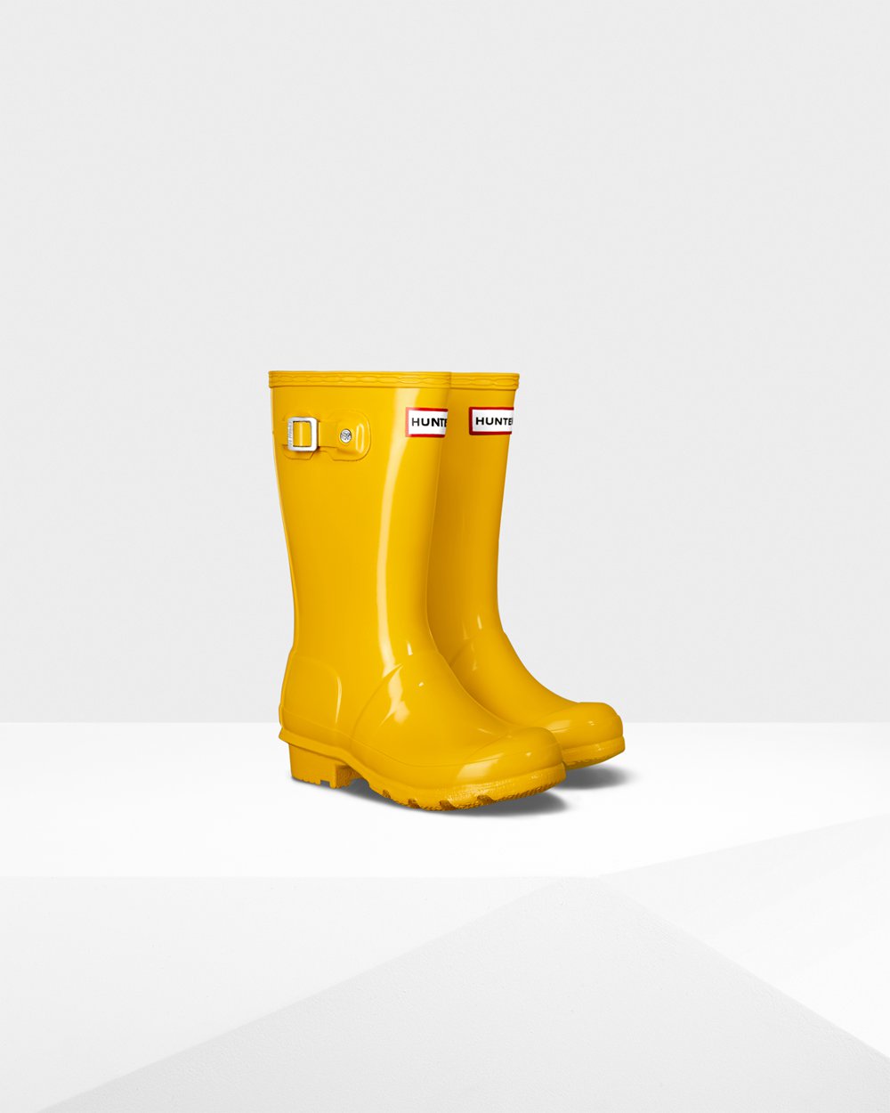 Botas de Lluvia Hunter Niños - Original Big Gloss - Amarillos - WPTSNOZ-06